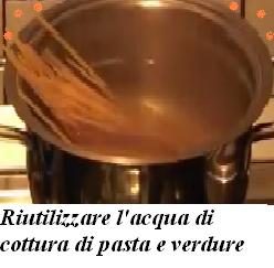 Riutilizzare l’acqua di cottura di pasta e verdure