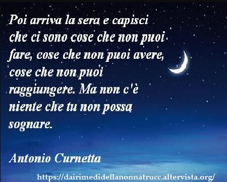 Immagine frase Poi arriva la sera e…